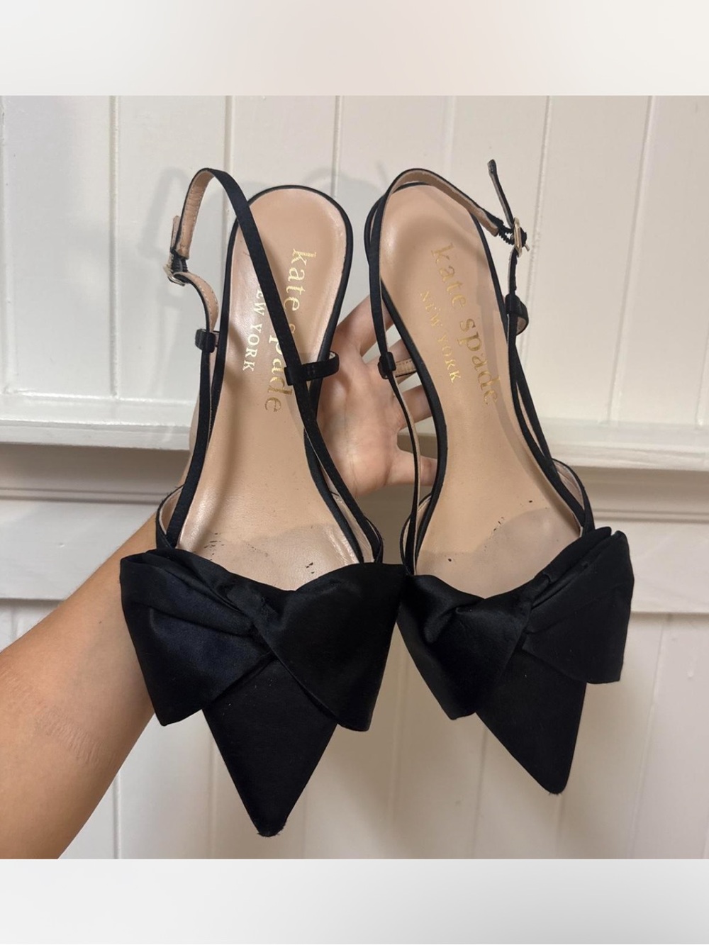 Kate Spade Marseille Satin Kitten Heels